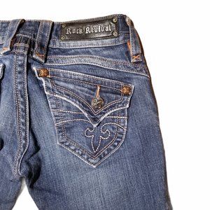 Women's ROCK REVIVAL Gwen Boot Cut Jeans (Size 25)